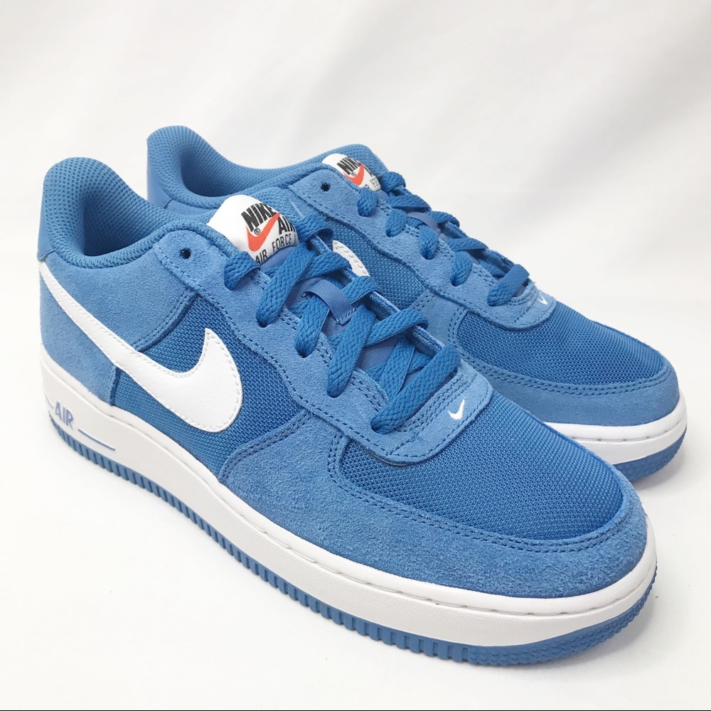 Nike Air Force 1 Blue / White Suede
